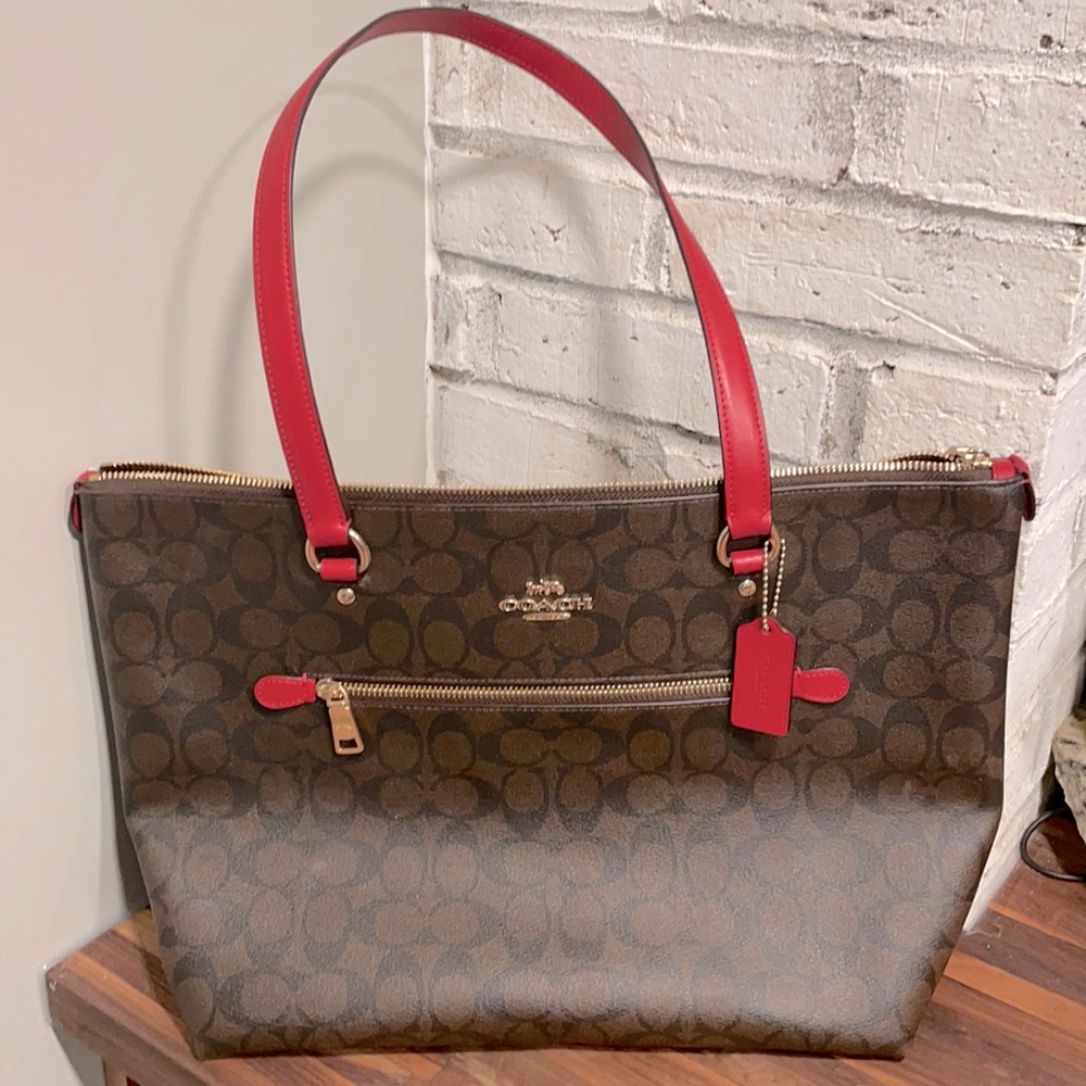 Coach Signature Galley Tote - NWT